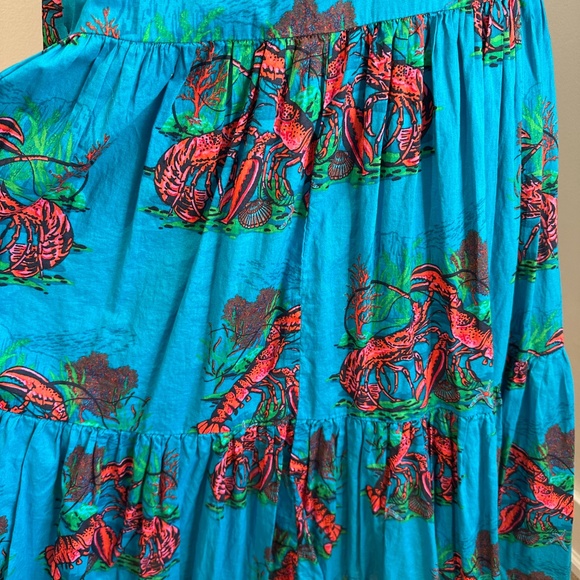 J. Crew Turqouise Lobster Print Sundress - Picture 5 of 6